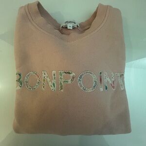 Bonpoint Blush Pink Logo Sweatshirt